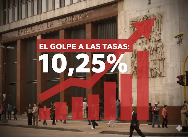¿Por qué el Banco de la República subió las tasas al 10,25%?