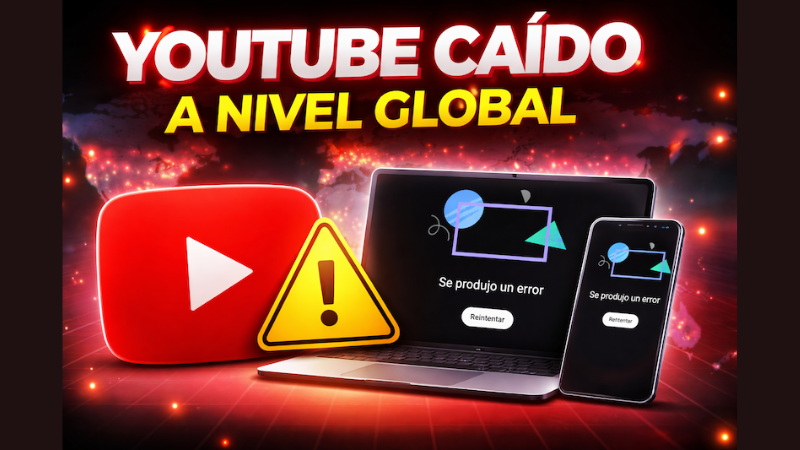 YouTube sufre una caída global: millones de usuarios afectados y sin explicación oficial